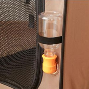 アイリスオーヤマ 折りたたみソフトケージ Mサイズ ブラウン POSC-650A