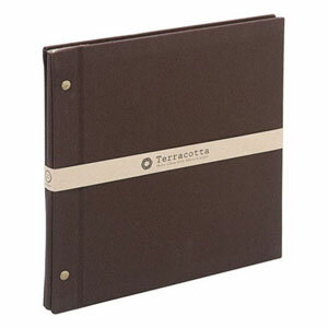 【レビューで1000円OFF】ナカバヤシ 布クロスアルバム Terracotta テラコッタ 外ビス式フリ-アルバム デミ ブラウン TER-DF-140-BR