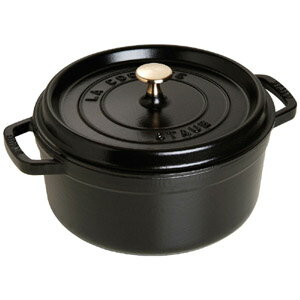 【送料無料】ストウブ staub ピコ ココット ラウンド 24cm 黒 40500-241 日本正規品業務用