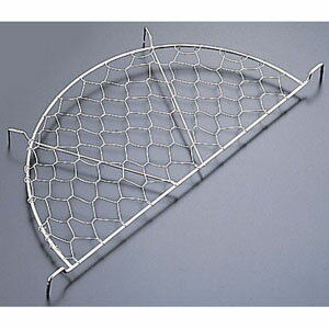 SA18-8 亀甲目半月型天ぷらアミ 36cm用