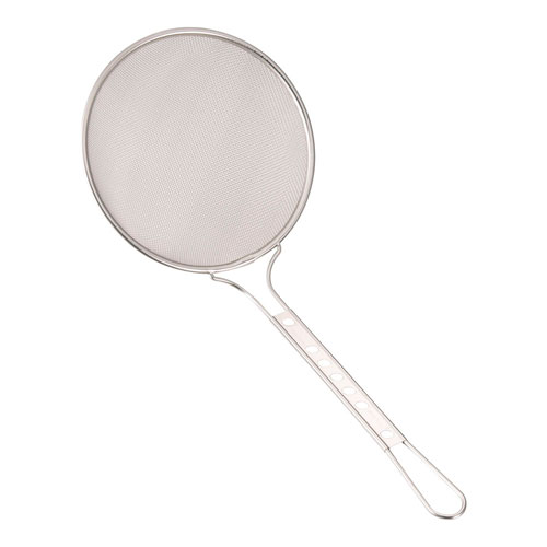 新越金網 ステンレス スリースノー丸カス揚 18cm 荒目 16メッシュ