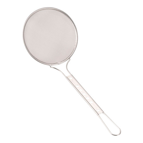 新越金網 ステンレス スリースノー丸カス揚 15cm 荒目 16メッシュ