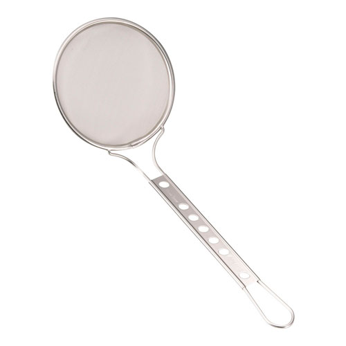 新越金網 ステンレス スリースノー丸カス揚 12cm 細目 40メッシュ