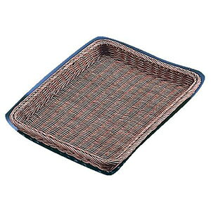 Instruments For Bread - 萬洋 籐 浅型パンカゴ 40号 茶 16-731B