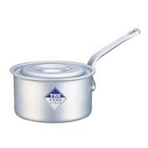 片手深型鍋アルミニウム アルマイト加工 目盛付TKG 24cm