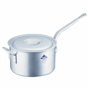 片手深型鍋アルミニウム アルマイト加工 目盛付TKG 30cm