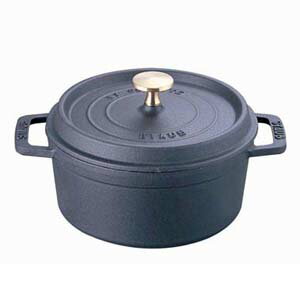 【送料無料】ストウブ staub ピコ ココット ラウンド 10cm 黒 40500-101 日本正規品業務用