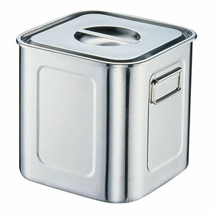 三宝産業 18-8 深型角キッチンポット 手付 24cm AKK06024