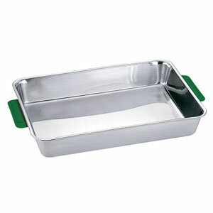 18-8 カラーハンドル角バット 12枚取 グリーン