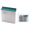 TKG 18-8 プラ板付カラーナイフラック 大 ABタイプ 黒 AHU676