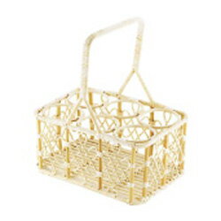 萬洋 籐製 ビールポーター 6本用