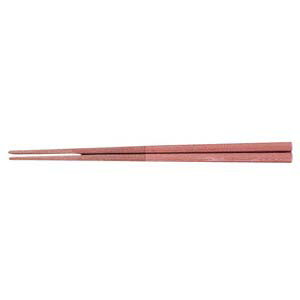 福井クラフト 超耐熱隅丸木目箸 茶/グレーツートン 18cm 10膳入