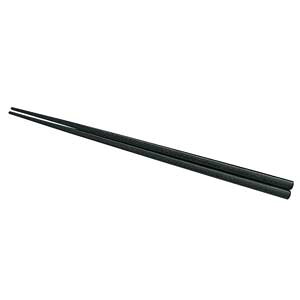 Chopsticks Sets - 福井クラフト PBT四角木目箸 10膳入 黒 21cm 90021370
