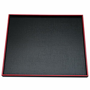 福井クラフト ABS製 えびす角盆 黒天朱 8.5寸 17411840