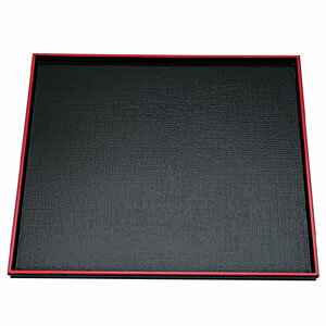 福井クラフト ABS製 えびす角盆 黒天朱 尺0寸 17411850