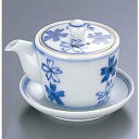 桜絵 台付ミニ醤油差し 受皿付 T05-20