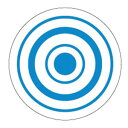 トイレそうじおたすけシール 命中くん 的 1シート10枚付
