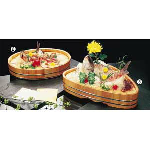 雅漆工芸 サワラ 小判 盛込桶 1号