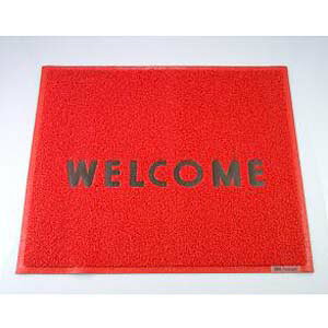 3M スリーエム 文字入マット WELCOME 赤