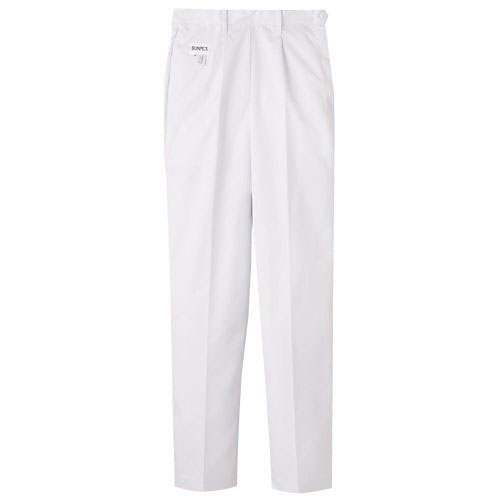 パンツ 後ゴム 女性用 ホワイト 白 S FH-1111 サーヴォ サンペックスイスト 業務用 ユニフォーム スラックス ズボン 制服