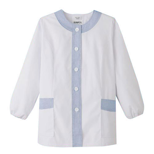 女性用デザイン白衣 長袖 FA-720 3L