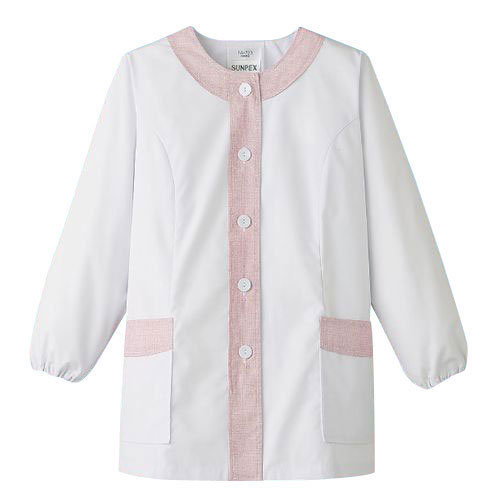 デザイン白衣 長袖 女性用 4L FA-723 サーヴォ サンペックスイスト 業務用 ユニフォーム 制服