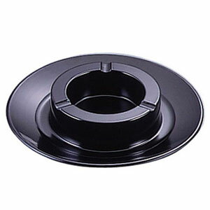 メラミン 大型灰皿 542 L 黒
