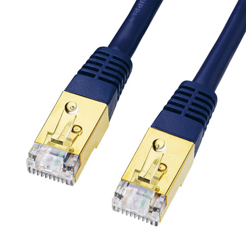 サンワサプライ カテゴリ7LANケーブル 30m ネイビーブルー KB-T7-30NVN