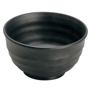 マイン メラミンウェア 黒 飯器 大 M11-144