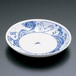 エムズジャパン 白波うさぎ 4寸皿 T03-108