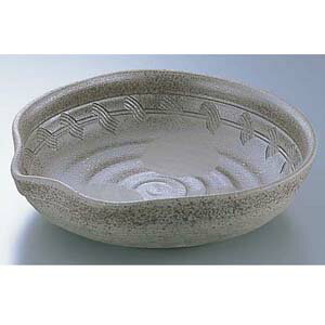 エムズジャパン 炭化土ぼたもち8.5大皿 深 B03-30