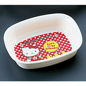 台和 メラミンお子様食器「ニューキティ」 角小鉢 ギンガム
