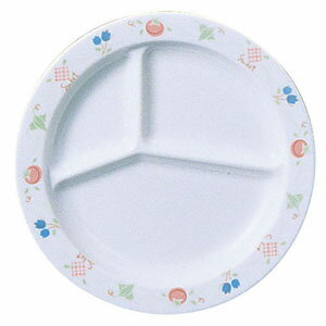 メラミン「アプリケ」仕切皿 AP-7812L