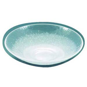 【送料無料】硝子和食器 白雪16 31cm 丸盛込皿