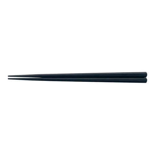 塑膠製 - 福井クラフト PBT筋目六角箸 10膳入 黒 22.5cm