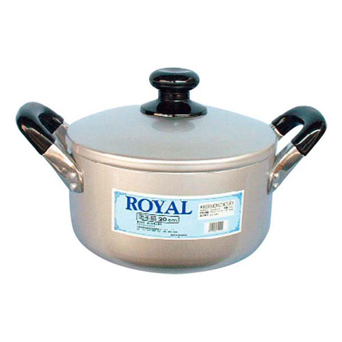 Ih/Gas Compatible - ロイヤル アルマイト 両手鍋 22cm