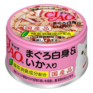 Other Wet Food - いなばペットフード CIAO チャオ まぐろ白身&いか入り 85g A03