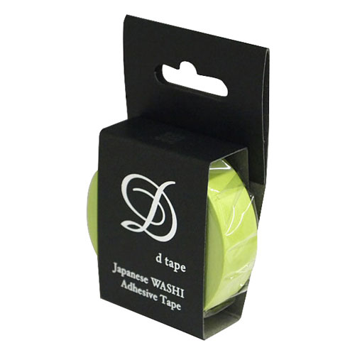 和紙マスキングテープ D tape 15mm×15m プレーンライトグリーン DT15-PLAIN-LG マステ デコレーション コラージュ 写真 アルバム ラッピング 手帳 ダイアリー