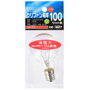 オーム電機 ミニクリプトン球 100W形 PS-45 E17 クリア 省エネタイプ LB-PS4700KJ-C