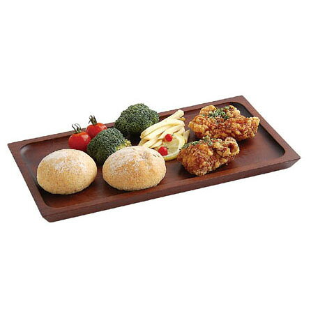 ヤマコー 木製カフェトレイ スリム ブラウン