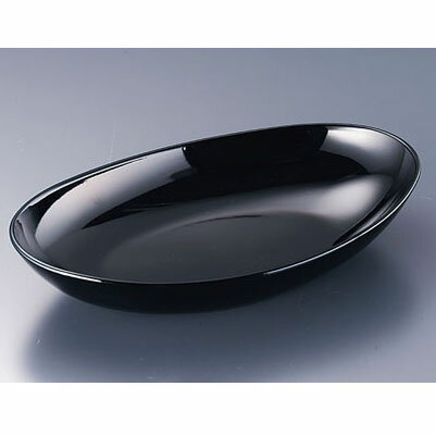 メラミン オーバルプレート ピュアブラック PB-791