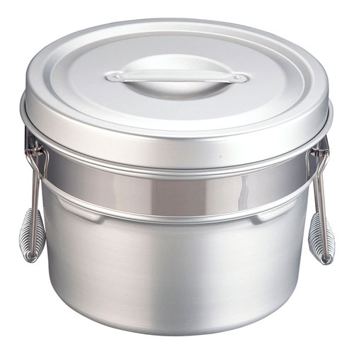 アルマイト段付二重食缶 245R（6l）