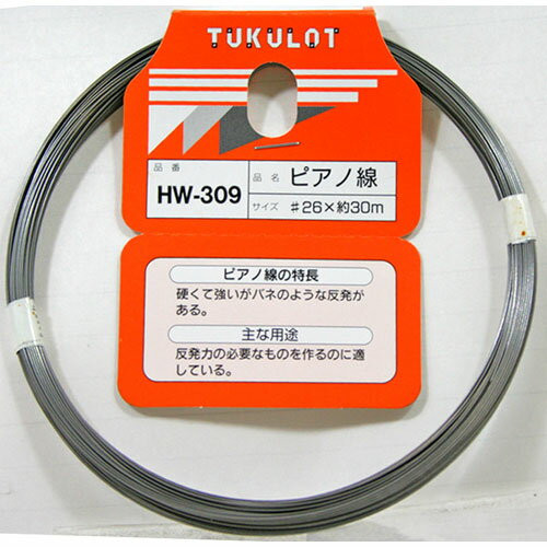 和気産業 WAKI 工作・補修用 ピアノ線 HW-309 #2 6×30m 和気産業 WAKI 工作・補修用 ピアノ線 HW-309 #2 6×30m