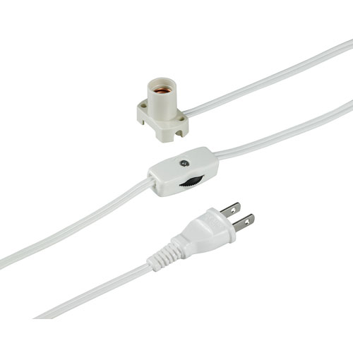 ELPA コード付きソケット ホワイト KP-M1215NH（W）
