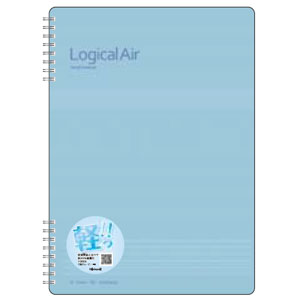 ロジカルエアー Wリングノート A4 NW-A403B ナカバヤシ
