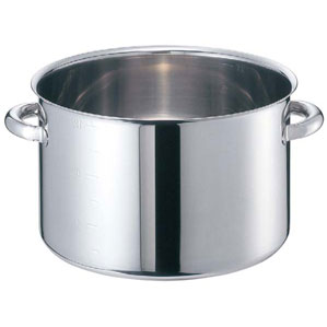 EBM モリブデンジII 半寸胴鍋 目盛付 蓋無 42cm