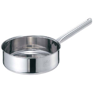 EBM モリブデンジII 浅型片手鍋 蓋無 15cm