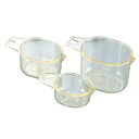 蝶プラ工業 プラスチック 計量カップ 3pcs 50・100・200cc