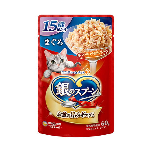 Other Wet Food - ユニ・チャーム 銀のスプーン パウチ 15歳頃から まぐろ 60g 3482030