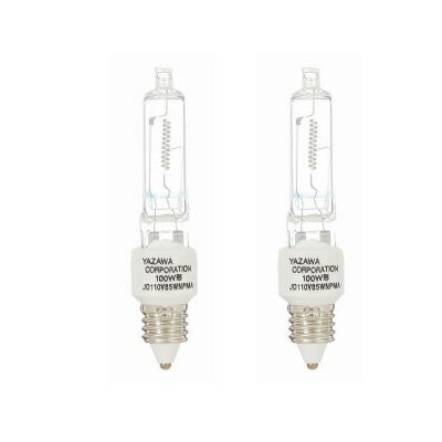 ヤザワコーポレーション ネオクールハロゲン 100W形 2個 JD110V85WNPM2P